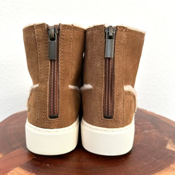 UGG High-Top Sneakers in Chestnut Suede, Size 7 - Excellent Condition - Picture 4 of 12